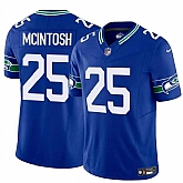 Men's Seattle Seahawks #25 Kenny McIntosh Royal 2024 F.U.S.E Throwback Vapor Limited Football Stitched Jersey,baseball caps,new era cap wholesale,wholesale hats